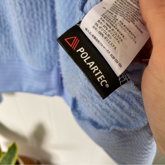 NORRONA Falketind Alpha120 Zip Hood Sherpa Fleece Fuzzy Pastel Blue Norway - Picture 12 of 16